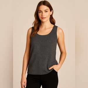Chico's Asymmetrical Gray Tank Top ✈️✈️✈️